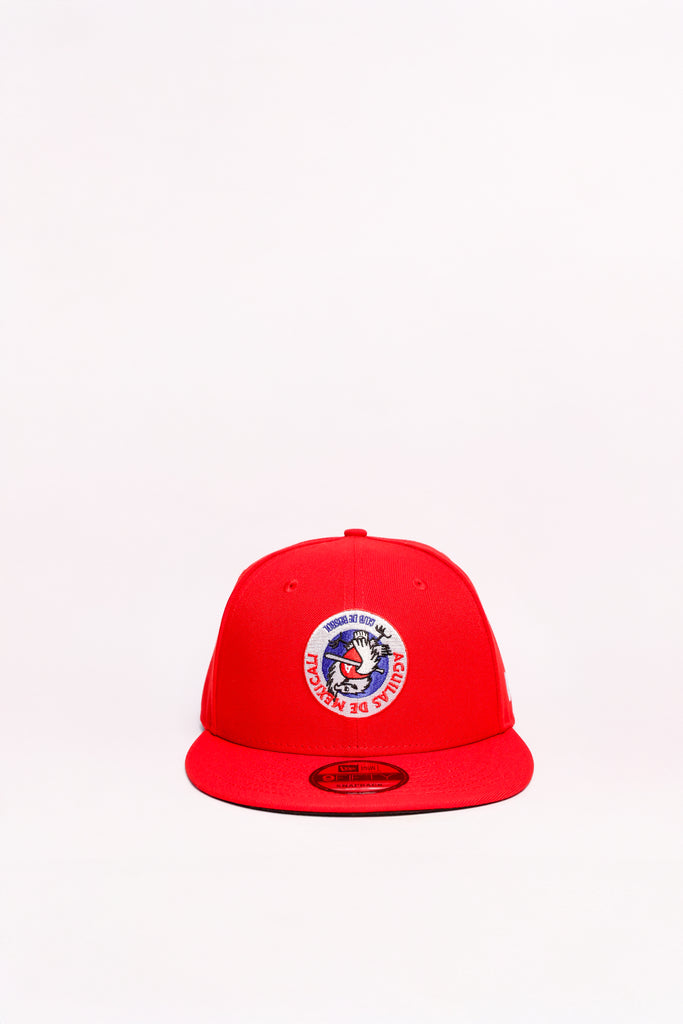 Gorra New Era 9/50 Águilas de Mexicali Logo institucional Inverso Rojo 2025-2026