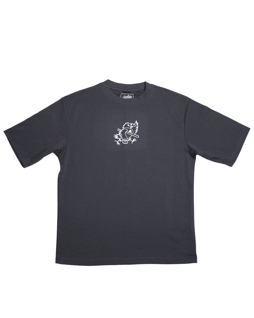 Playera Oversize Gris Águilas Back 2026