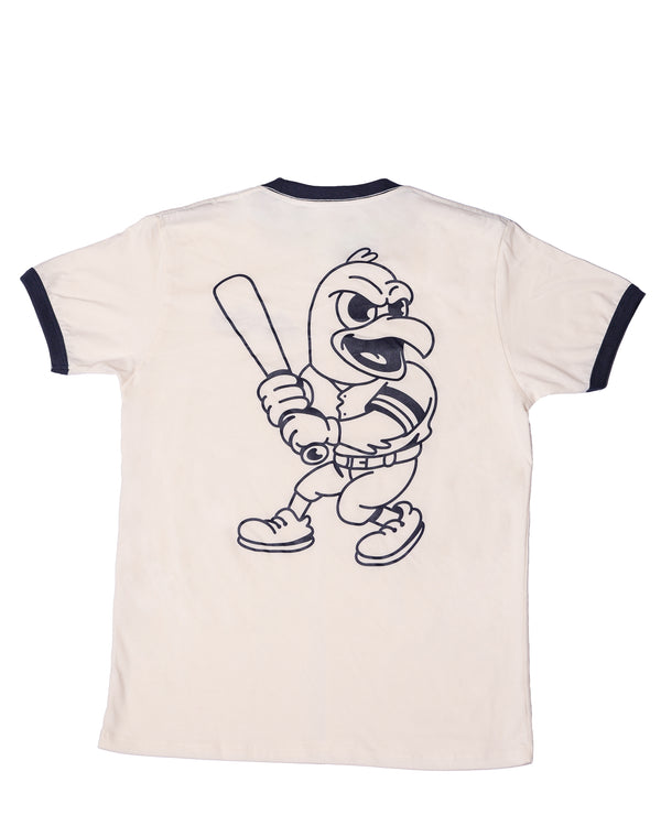 Playera Beige/Marino Águilucho 2026