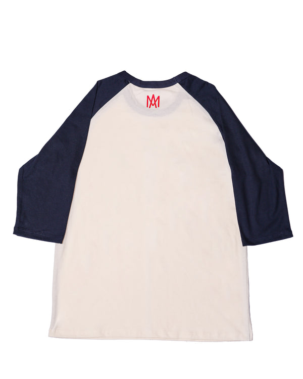 Playera Bicolor Marino Manga 3/4 Águilas 2026
