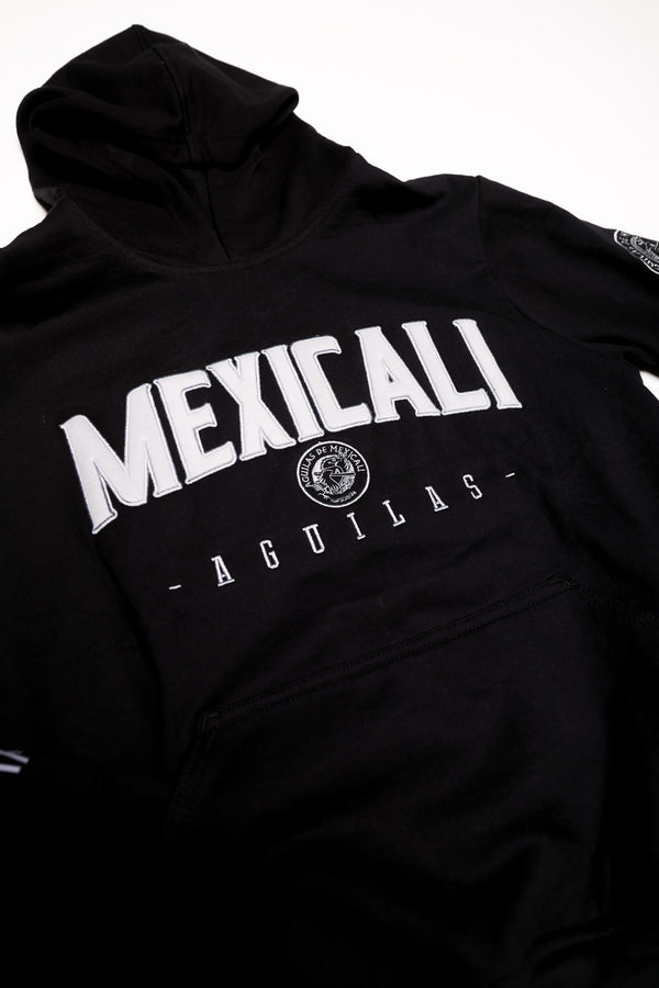 Hoodie Infantil Negra Mexicali Bordado