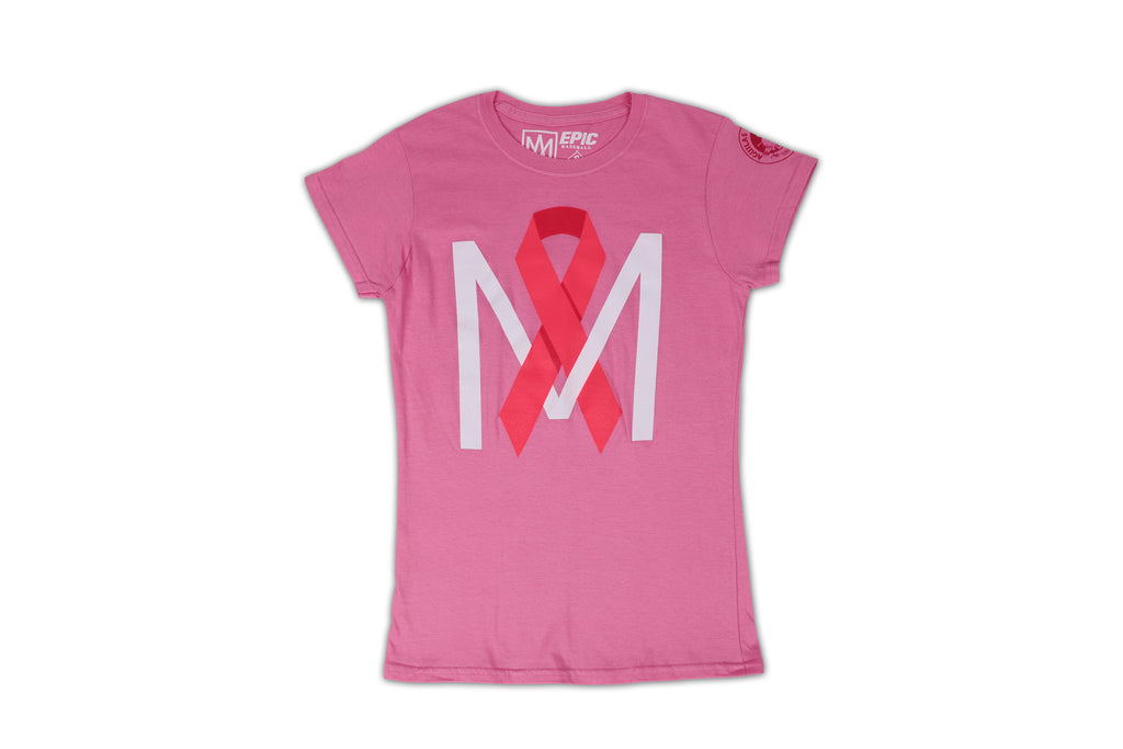 Playera Manga Corta Rosa Fundación Mujeres que Viven 2023