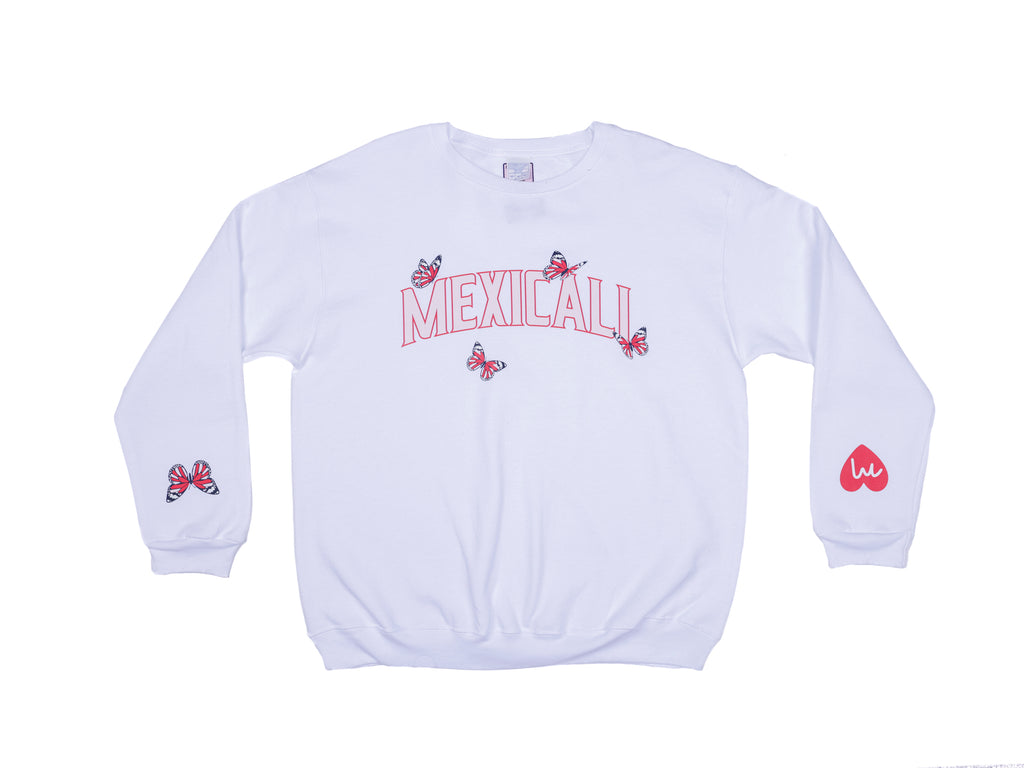 Sudadera Blanca Mexicali Impresa